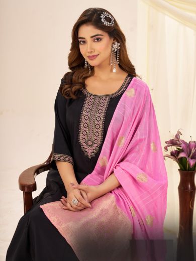 TAJ MAHAL 10 - Catalog # 60082 (Set of 6 Readymade Salwar Suits) by Brand BLUE HILLS