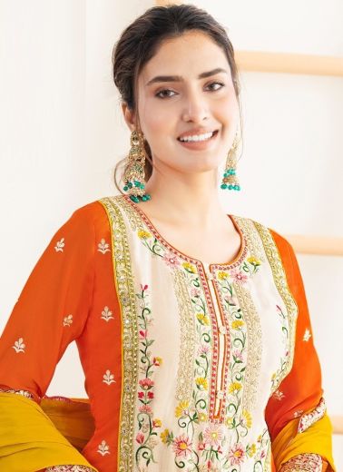 AMARBEL - Catalog # 60094 (Set of 2 Readymade Salwar Suits) by Brand GULZAR COUTURE