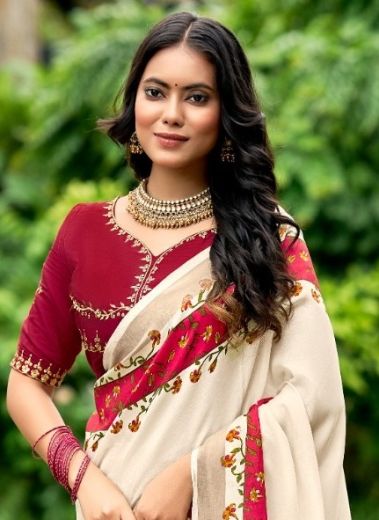 KORIAL - Catalog # 60097 (Set of 5 Sarees) by Brand SR SAREES