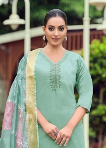 RANGEELA - Catalog # 60121 (Set of 6 Readymade Salwar Suits) by Brand OSSM