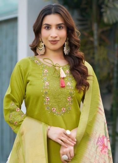 SERIES 115 - Catalog # 60132 (Set of 3 Readymade Salwar Suits) by Brand AABHARAN