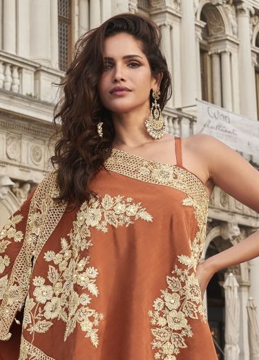 CROWN - Catalog # 60133 (Set of 3 Indo-Western Outfits) by Brand SAYURI DESIGNER