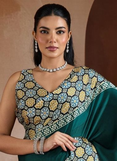 PURE AJRAKH PRINT 12 - Catalog # 60146 (Set of 6 Sarees) by Brand RAJTEX FABRICS