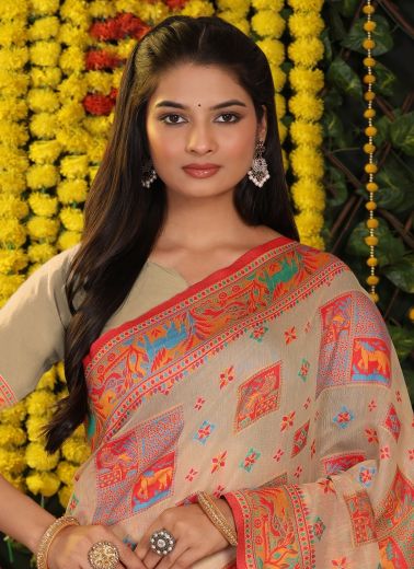 KETHAL KOTA - Catalog # 60155 (Set of 6 Sarees) by Brand JAGRAASA