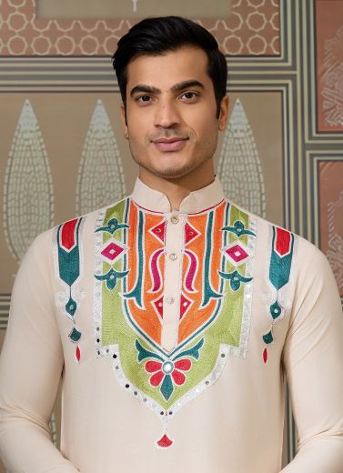 RAJWADI RAAS 4 - Catalog # 60157 (Set of 6 Men's Ethnic Wear) by Brand DESI MUSE