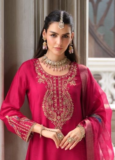 SARVARI - Catalog # 60167 (Set of 4 Readymade Salwar Suits) by Brand LILY & LALI