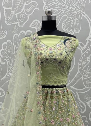 SERIES 2886 - Catalog # 60177 (Set of 22 Semi-Stitched Lehengas) by Brand JAGRAASA