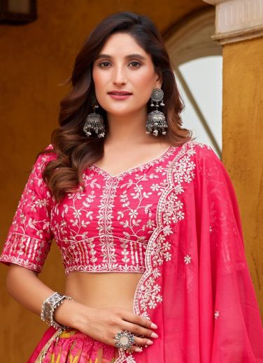 MEHVISH 22 - Catalog # 60197 (Set of 2 Semi-Stitched Lehengas) by Brand MEHERIYA