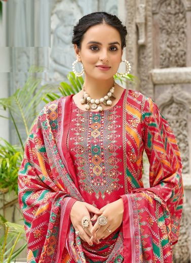 TANAYA - Catalog # 60207 (Set of 6 Readymade Salwar Suits) by Brand MUKESH