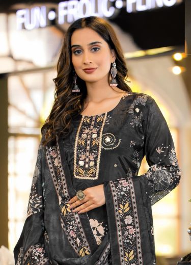 THREAD THRILL 105-108 - Catalog # 60209 (Set of 4 Readymade Salwar Suits) by Brand JAGRAASA