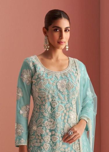 VERONA - Catalog # 60240 (Set of 3 Readymade Salwar Suits) by Brand SAYURI DESIGNER