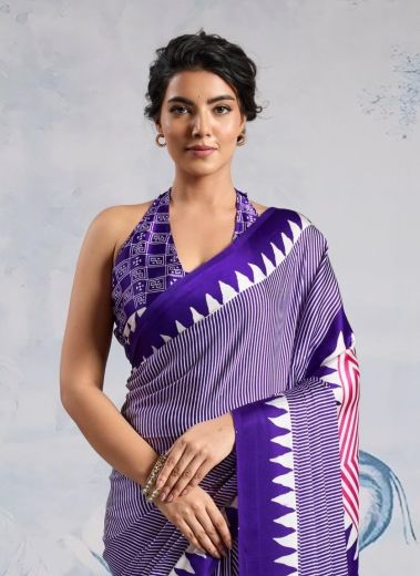 PURE AJRAKH PRINT 7 - Catalog # 60252 (Set of 6 Sarees) MADE IN INDIA BY RAJTEX FABRICS