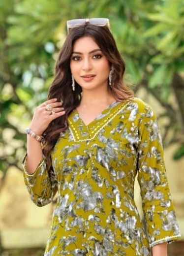 PAVITRA - Catalog # 60253 (Set of 6 Tops With Bottoms) MADE IN INDIA BY WOODEE AHMEDABAD