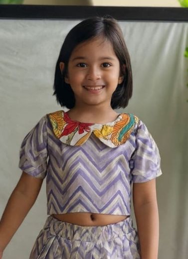 KIDS SERIES ANIMAL PRINT - Catalog # 60268 (Set of 2 Readymade Lehengas) MADE IN INDIA BY AABHARAN