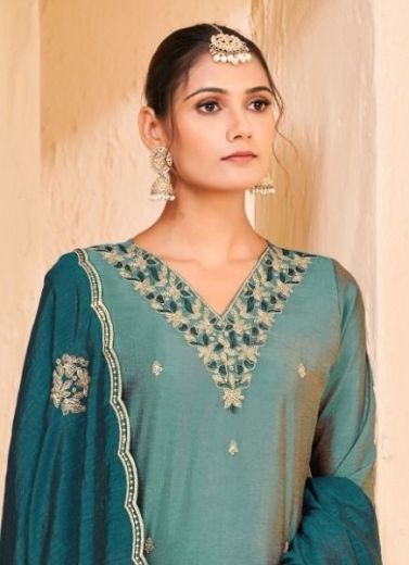 KHATOON - Catalog # 60273 (Set of 10 Readymade Salwar Suits) MADE IN INDIA BY AABHARAN