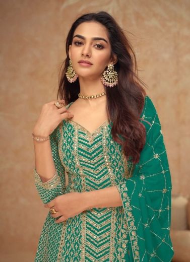 PALAK - Catalog # 60281 (Set of 5 Readymade Salwar Suits) MADE IN INDIA BY GULKAYRA DESIGNER
