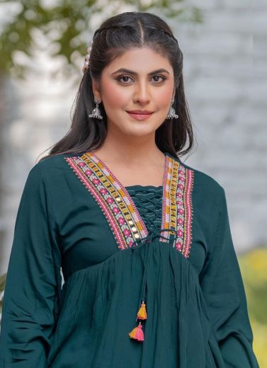 CENTURI 3 - Catalog # 60283 (Set of 6 Readymade Women's Kurtis / Tops) MADE IN INDIA BY KADLEE FASHION