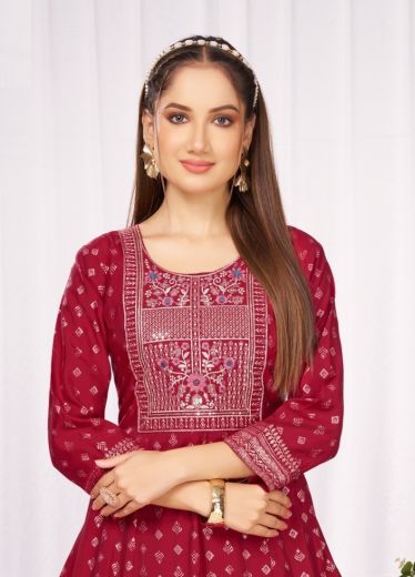 BANIRA - Catalog # 60304 (Set of 6 Readymade Women's Kurtis / Tops) MADE IN INDIA BY DEE CEE