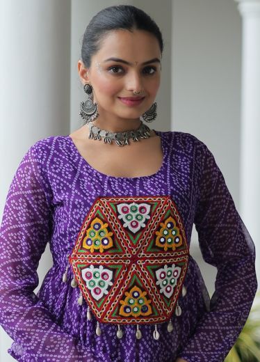 NAVRATRI WEAR 1185 - Catalog # 60321 (Set of 3 Readymade Lehengas) MADE IN INDIA BY MEHERIYA