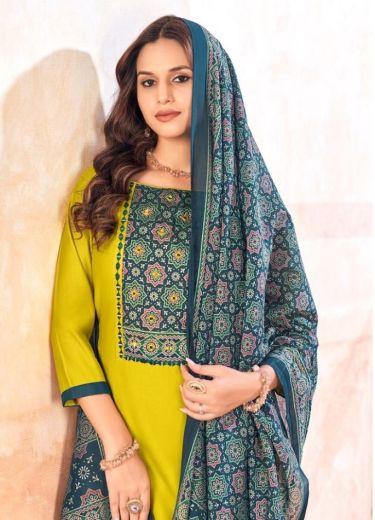 AJJRAK GOLD 2 - Catalog # 60341 (Set of 12 Readymade Salwar Suits) MADE IN INDIA BY JAGRAASA
