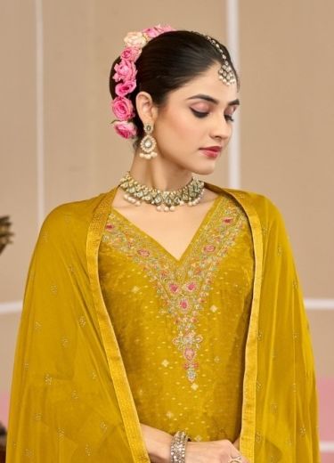 MILLIE - Catalog # 60360 (Set of 4 Semi-Stitched / Un-Stitched Suits) MADE IN INDIA BY FOUR DOTS