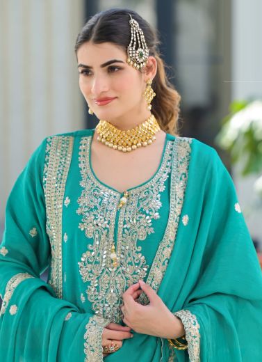 MEHREEN - Catalog # 60382 (Set of 4 SIZE-SETS [Readymade Salwar Suits]) MADE IN INDIA BY AFSANA