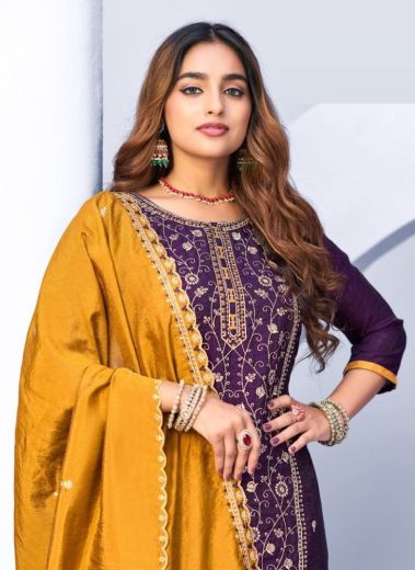 SUROOR - Catalog # 60386 (Set of 10 Readymade Salwar Suits) MADE IN INDIA BY DESI MUSE