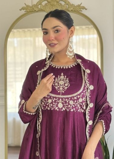 YASHVI - Catalog # 60389 (Set of 4 Readymade Salwar Suits) MADE IN INDIA BY AABHARAN