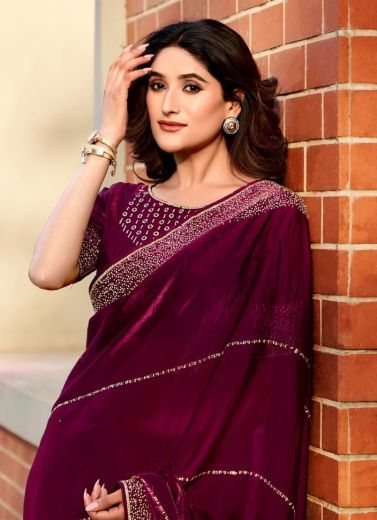 LANDMARK 3 - Catalog # 60390 (Set of 6 Sarees) MADE IN INDIA BY KASHVI CREATIONS