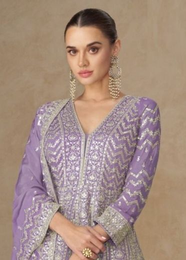 ANARKALI - Catalog # 60397 (Set of 4 Readymade Gowns) MADE IN INDIA BY AASHIRWAD