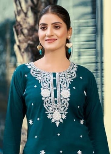 NORA 7 - Catalog # 60403 (Set of 6 Readymade Women's Kurtis / Tops) MADE IN INDIA BY OSSM