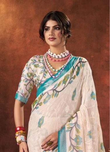 AURIK - Catalog # 60432 (Set of 6 Sarees) MADE IN INDIA BY SHUBH SHREE CREATIONS