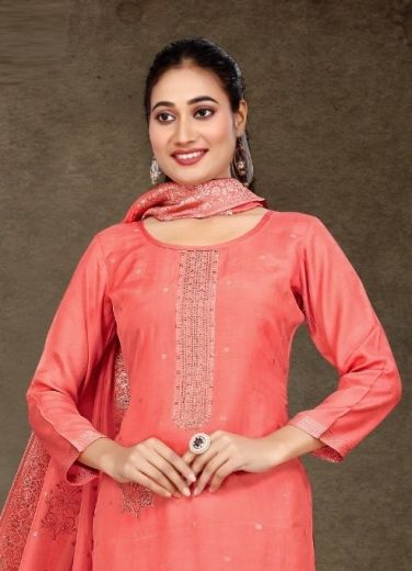 AMAYA PREMIUM 8 - Catalog # 60442 (Set of 4 Semi-Stitched / Un-Stitched Suits) MADE IN INDIA BY FOUR DOTS