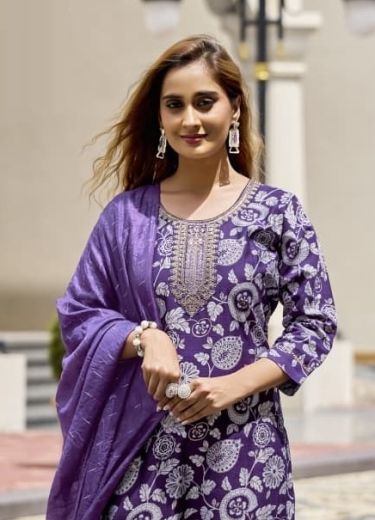SANVARI - Catalog # 60465 (Set of 6 Readymade Salwar Suits) MADE IN INDIA BY OSSM
