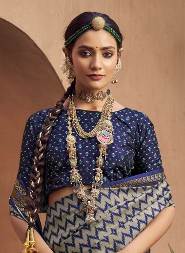 TAPASYA - Catalog # 60488 (Set of 6 Sarees) MADE IN INDIA BY KRESHVA