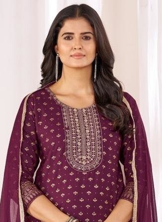 CHAND 5 - Catalog # 60495 (Set of 6 Readymade Salwar Suits) MADE IN INDIA BY BLUE HILLS