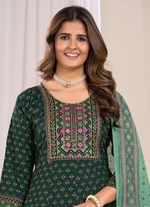 RITU SPECIAL 9 - Catalog # 60496 (Set of 6 Readymade Women's Kurtis / Tops) MADE IN INDIA BY BLUE HILLS