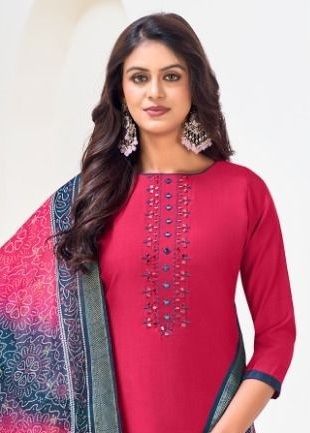 ALAVIRA - Catalog # 60498 (Set of 12 Readymade Salwar Suits) MADE IN INDIA BY JAGRAASA