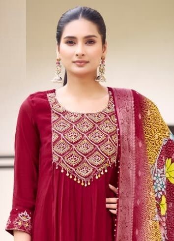 SIMARAN - Catalog # 60500 (Set of 4 Readymade Salwar Suits) MADE IN INDIA BY KARISSA