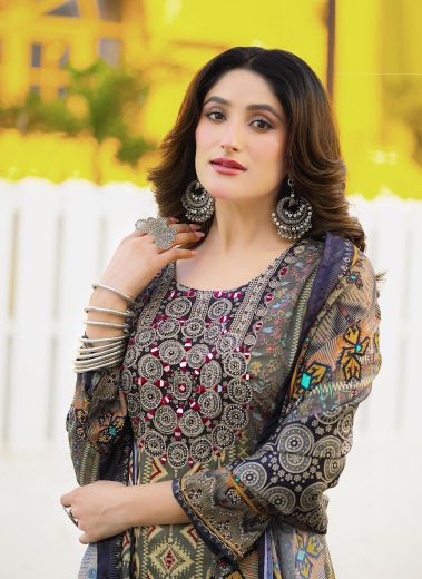 THREAD THRILL 113-116 - Catalog # 60509 (Set of 4 Readymade Salwar Suits) MADE IN INDIA BY JAGRAASA