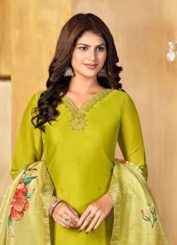 ALFAAZ 3 - Catalog # 60513 (Set of 12 Readymade Salwar Suits) MADE IN INDIA BY JAGRAASA
