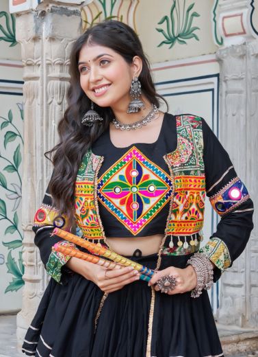 NAVRATRI WEAR 120 - Catalog # 60526 (Set of 3 Readymade Lehengas) MADE IN INDIA BY MEHERIYA