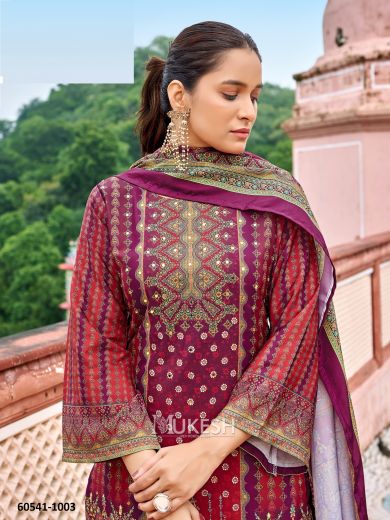 NOOR PAKISTANI - Catalog # 60541 (Set of 6 Readymade Salwar Suits) MADE IN INDIA BY MUKESH