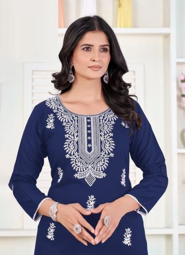 VANISKA - Catalog # 60542 (Set of 6 Readymade Women's Kurtis / Tops) MADE IN INDIA BY SANGEET