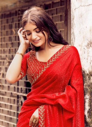 SIGNATURE 32 - Catalog # 60550 (Set of 6 Sarees) MADE IN INDIA BY KASHVI CREATIONS