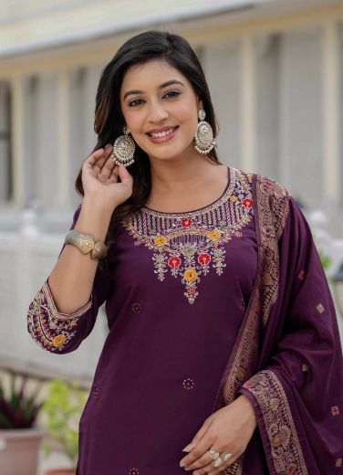 SERIES 125 - Catalog # 60559 (Set of 3 Readymade Salwar Suits) MADE IN INDIA BY AABHARAN