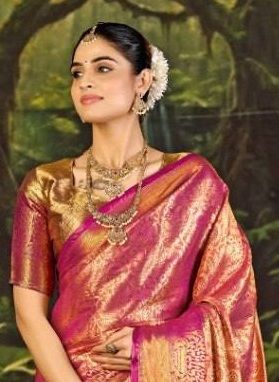 PANGHAT - Catalog # 60562 (Set of 4 Sarees) MADE IN INDIA BY SERENGETI