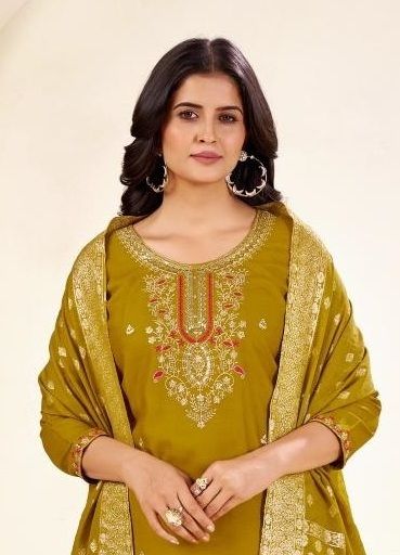 MESSY - Catalog # 60581 (Set of 6 Readymade Salwar Suits) MADE IN INDIA BY BLUE HILLS