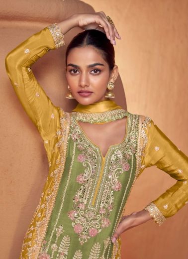 SAHELI - Catalog # 60613 (Set of 3 Readymade Salwar Suits) MADE IN INDIA BY GULKAYRA DESIGNER