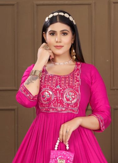 AAINA - Catalog # 60616 (Set of 6 Readymade Women's Kurtis / Tops) MADE IN INDIA BY DEE CEE